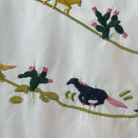 Vintage Braemar Workable Casuals Western-horses Embroidered Shirt - Picture 2 of 15